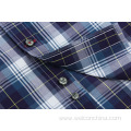 Line Plaid Single Breasted Casual Men's Shirt